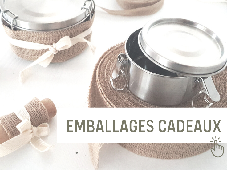 Produits pour emballer cadeaux écolo responsables sans plastique